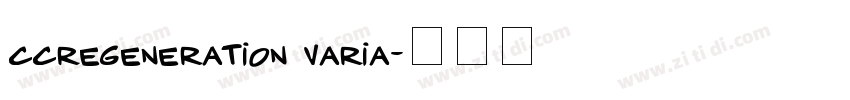 ccregeneration varia字体转换